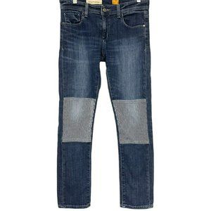 Anthropologie‎ Pilcro and The Letterpress Striped Patch Knee Skinny Jeans Womens